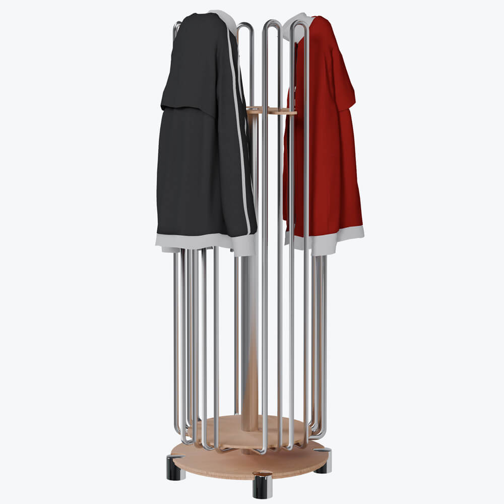 Freihstehende Garderobe beheizt